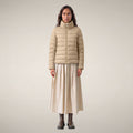 Women's Puffer Jacket Susy in Stone Beige