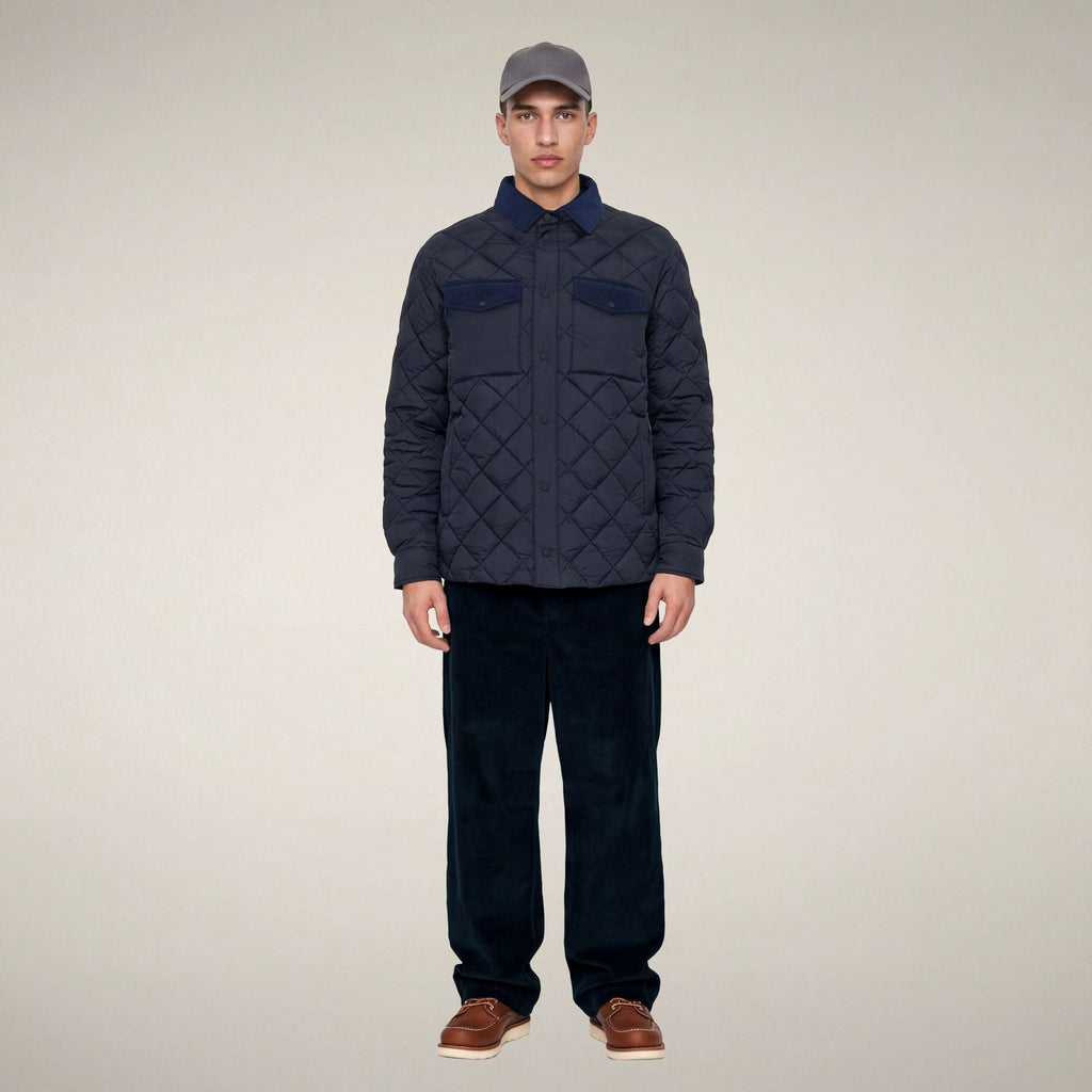 Men's Puffer Jacket Firmin in Blue Black