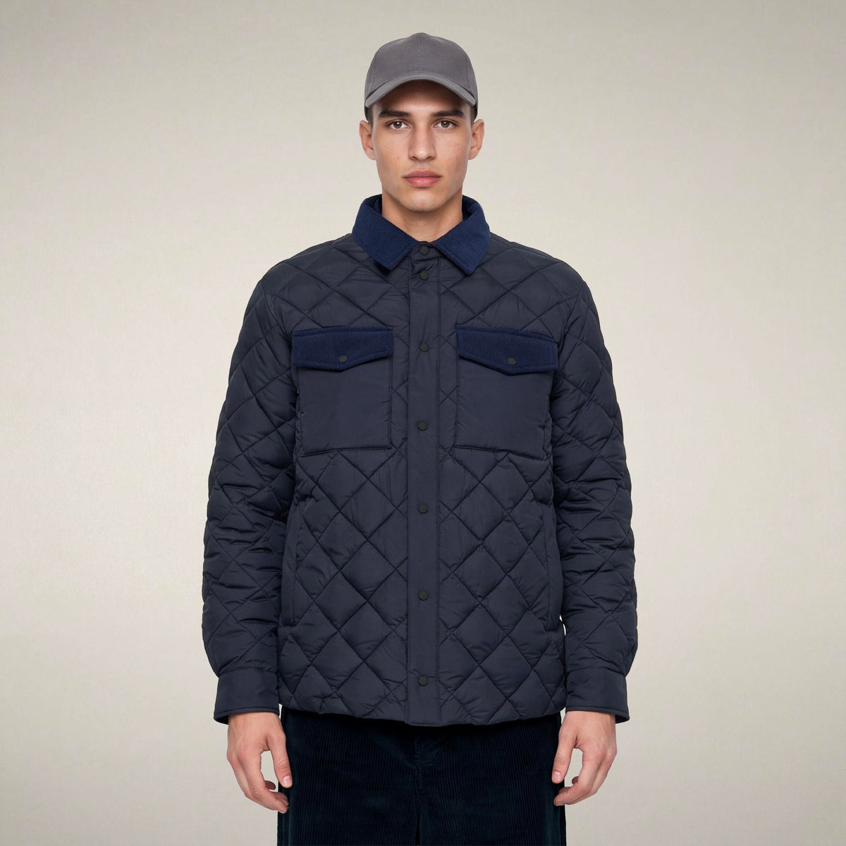 Men's Puffer Jacket Firmin in Blue Black