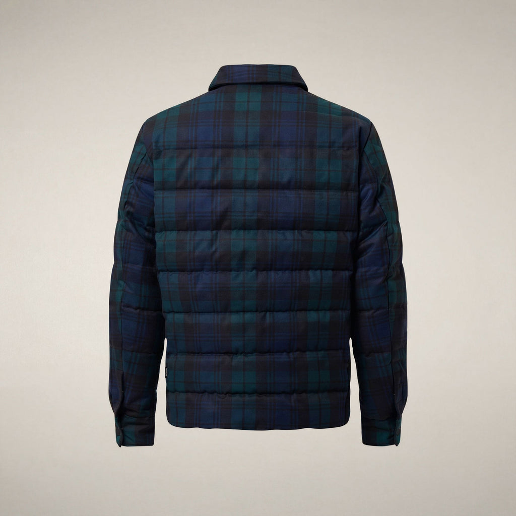 Men's Puffer Jacket Esteban in Black Checks
