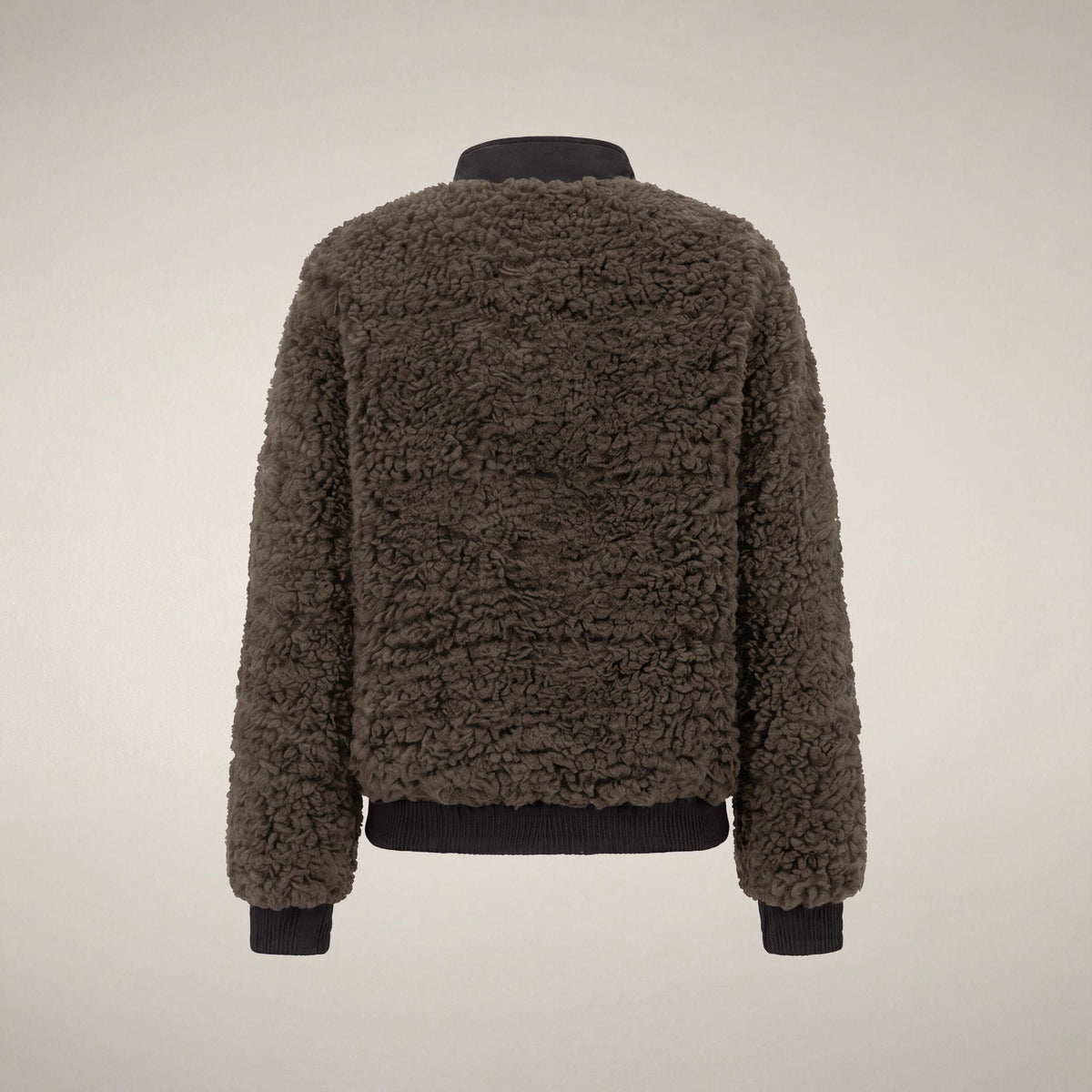 Women's Faux Fur Puffer Jacket Valery in Soil Brown