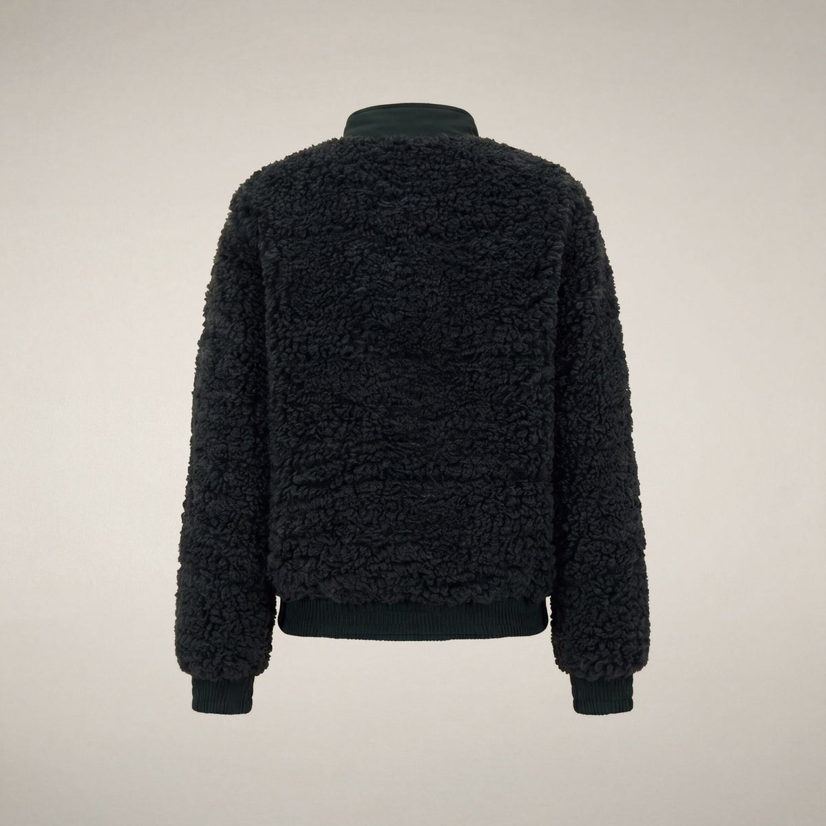 Women's Faux Fur Puffer Jacket Valery in Nori Green