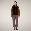 Women's Puffer Jacket Hana in Soil Brown