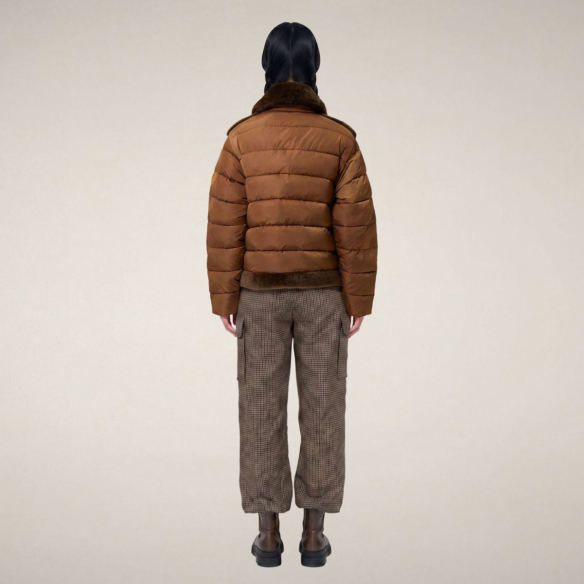 Women's Puffer Jacket Hana in Soil Brown