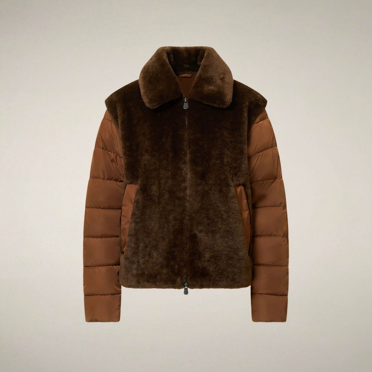 Women's Puffer Jacket Hana in Soil Brown