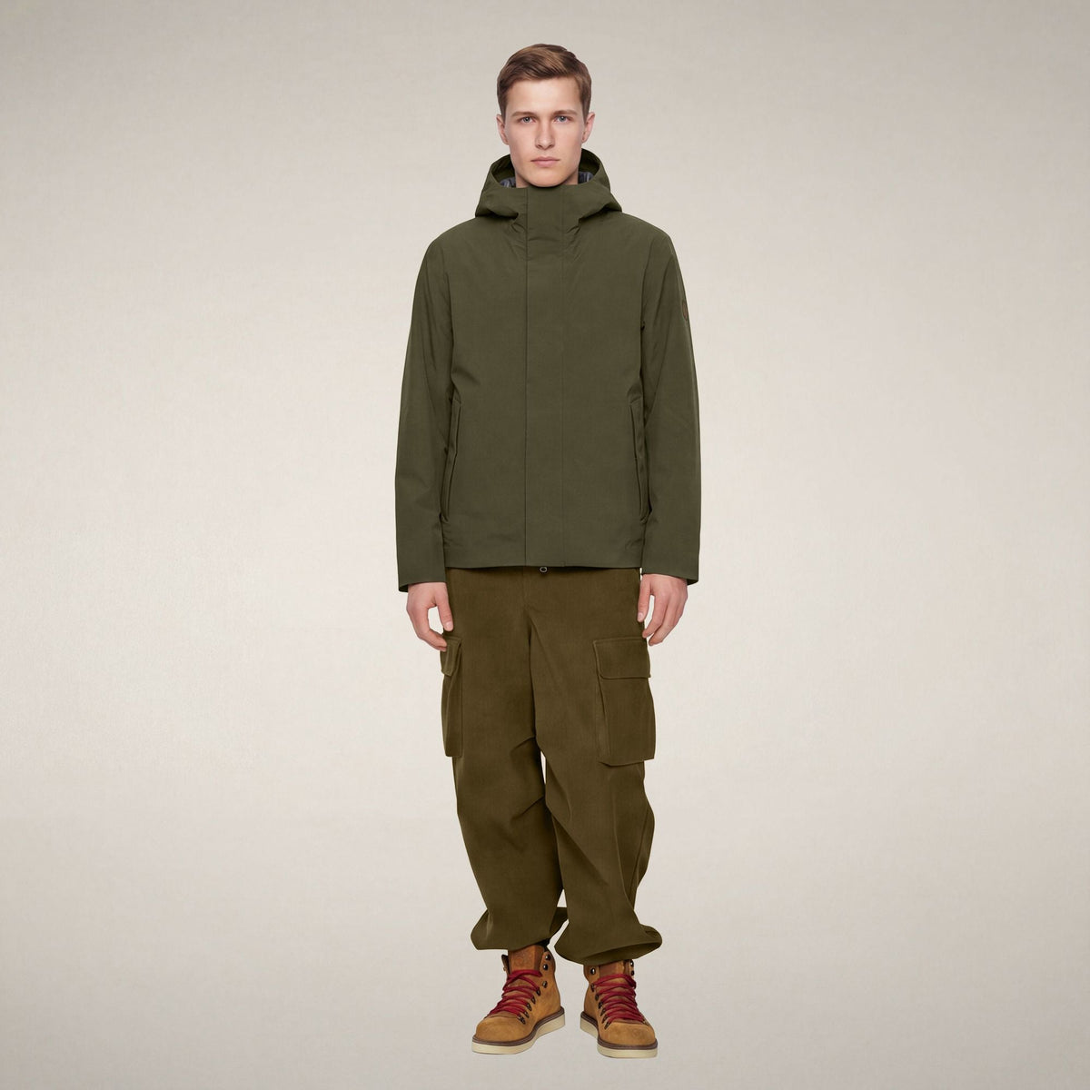 Men's 3-in-1 Parka Torvin Combined in Snake Green
