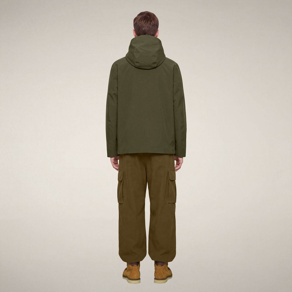 Men's 3-in-1 Parka Torvin Combined in Snake Green