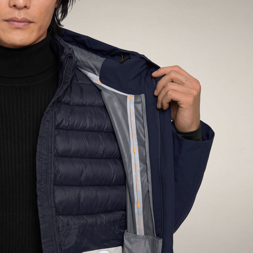 Men's 3-in-1 Parka Lautor Combined in Navy Blue