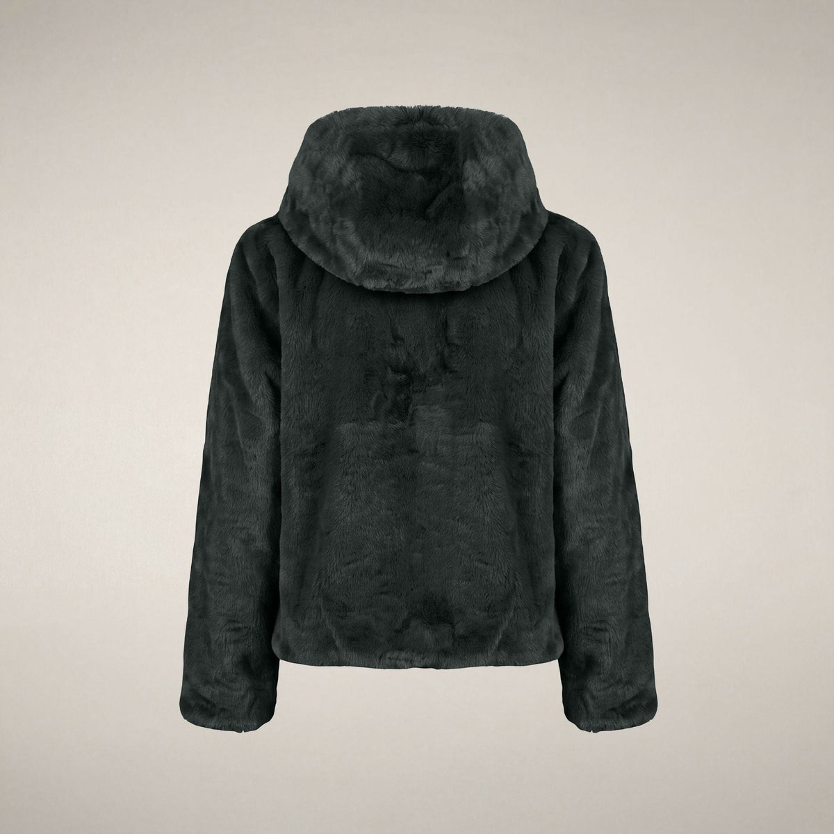 Women's Reversible Faux Fur Jacket Laila in Nori Green