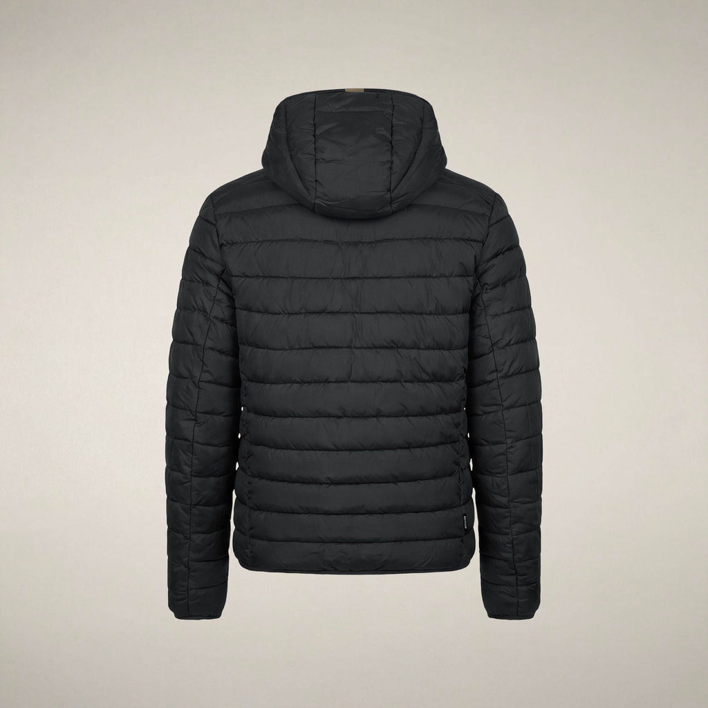 Men's Reversible Puffer Jacket Ezra in Brown Black