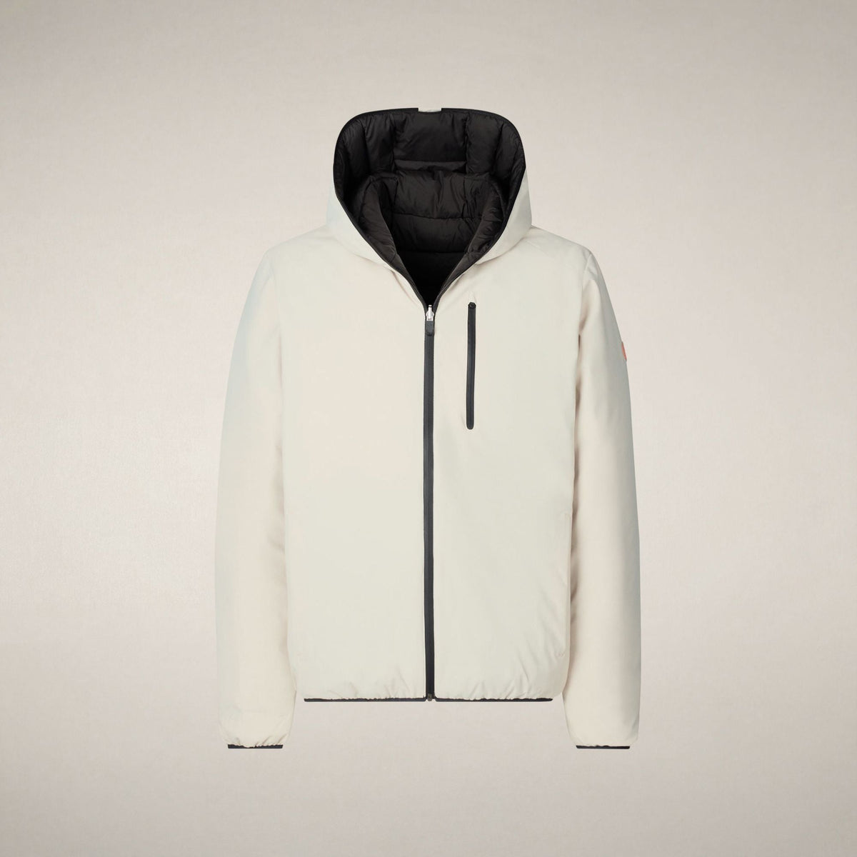 Men's Reversible Puffer Jacket Ezra in Rainy Beige