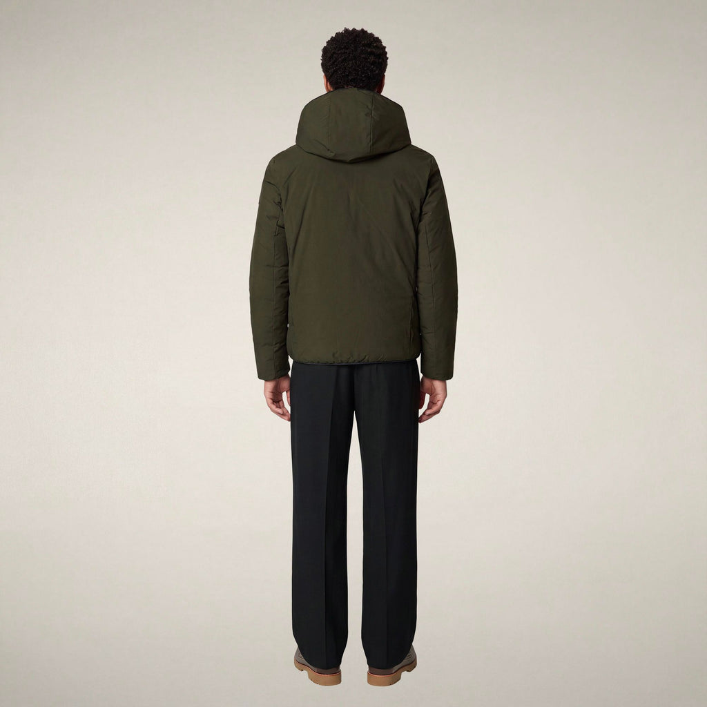 Men's Reversible Puffer Jacket Ezra in Land Green