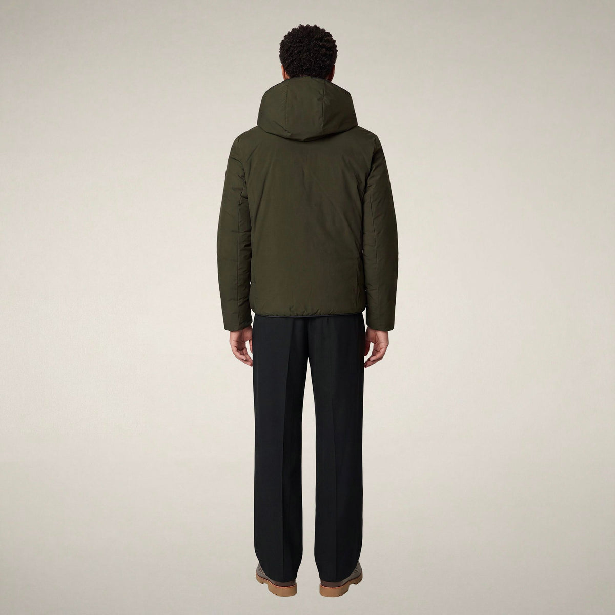Men's Reversible Puffer Jacket Ezra in Land Green