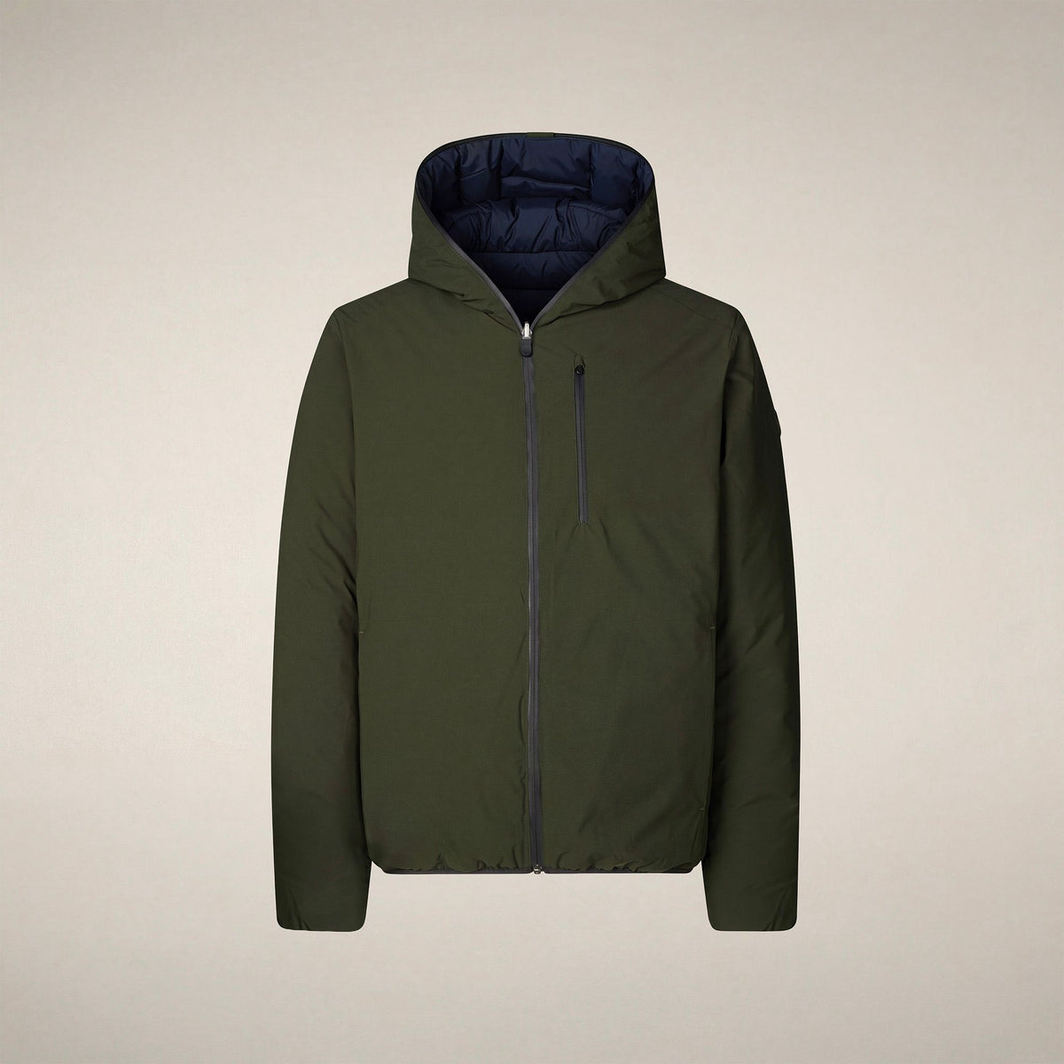 Men's Reversible Puffer Jacket Ezra in Land Green