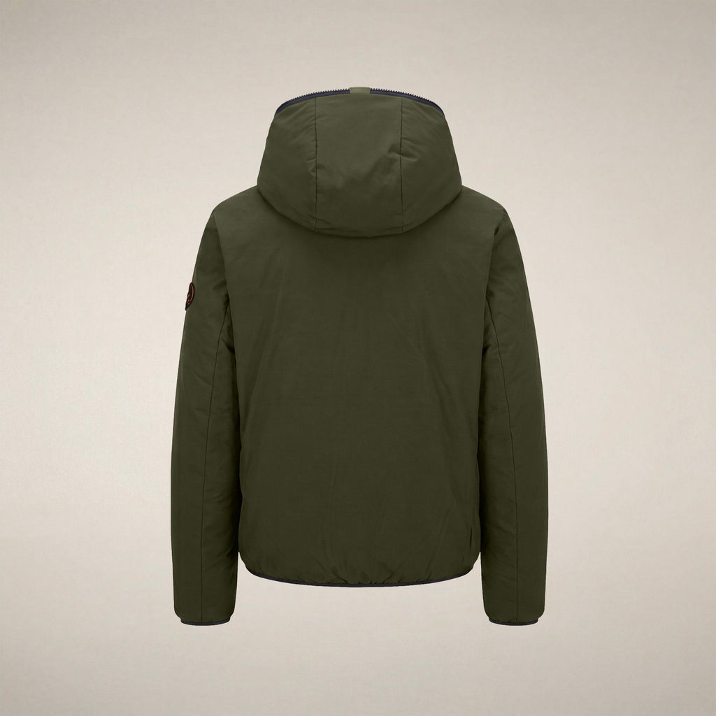 Men's Reversible Puffer Jacket Ezra in Land Green