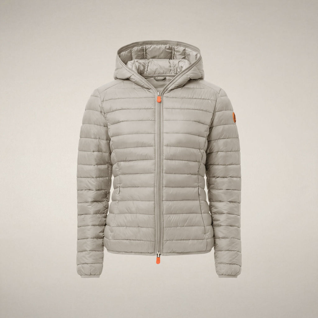 Women's Puffer Jacket Daisy in Rainy Beige