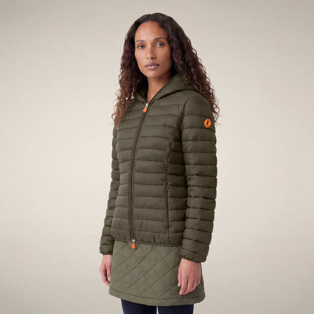 Women's Puffer Jacket Daisy in Land Green