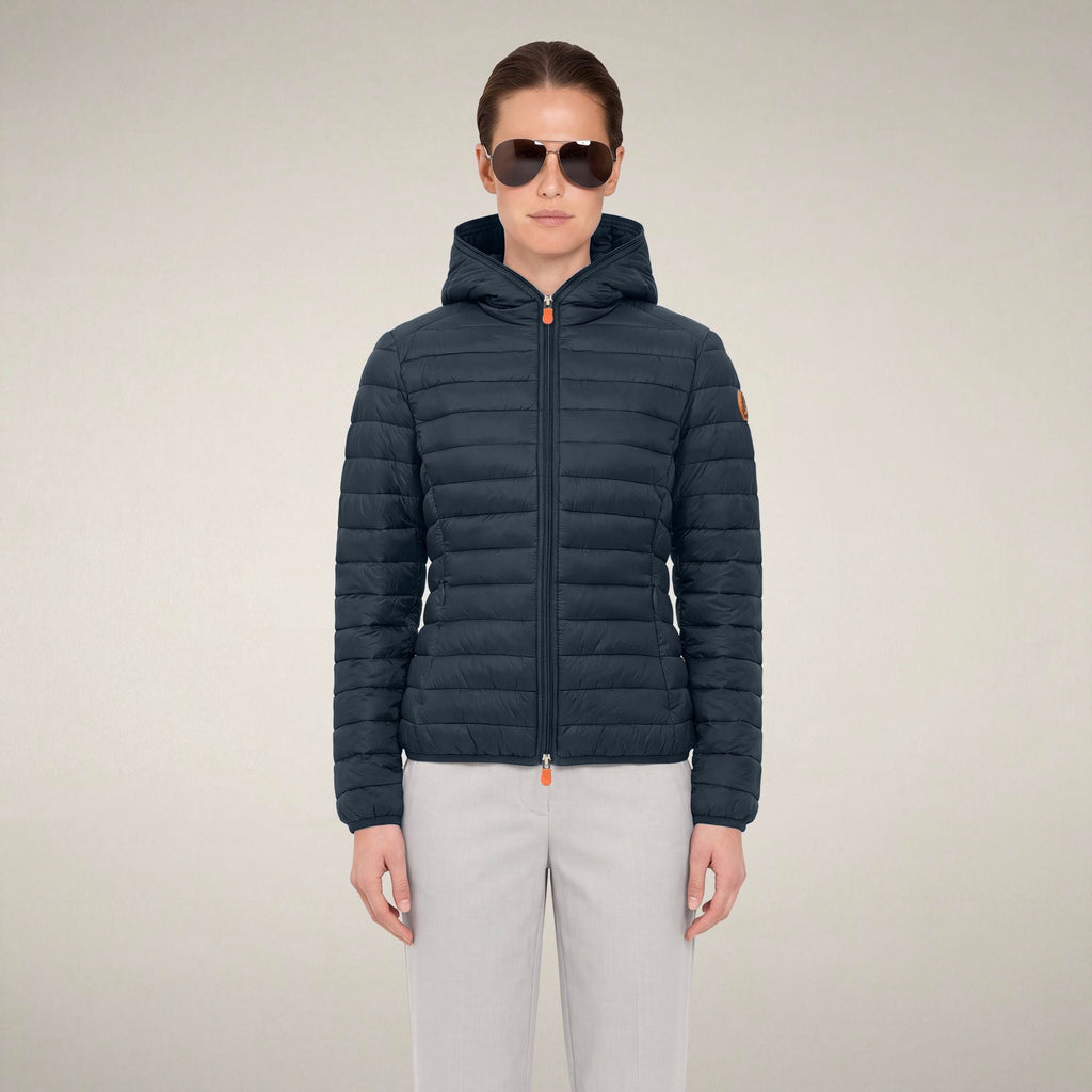 Women's Puffer Jacket Daisy in Blue Black