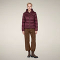 Women's Puffer Jacket Alexis in Wine Red