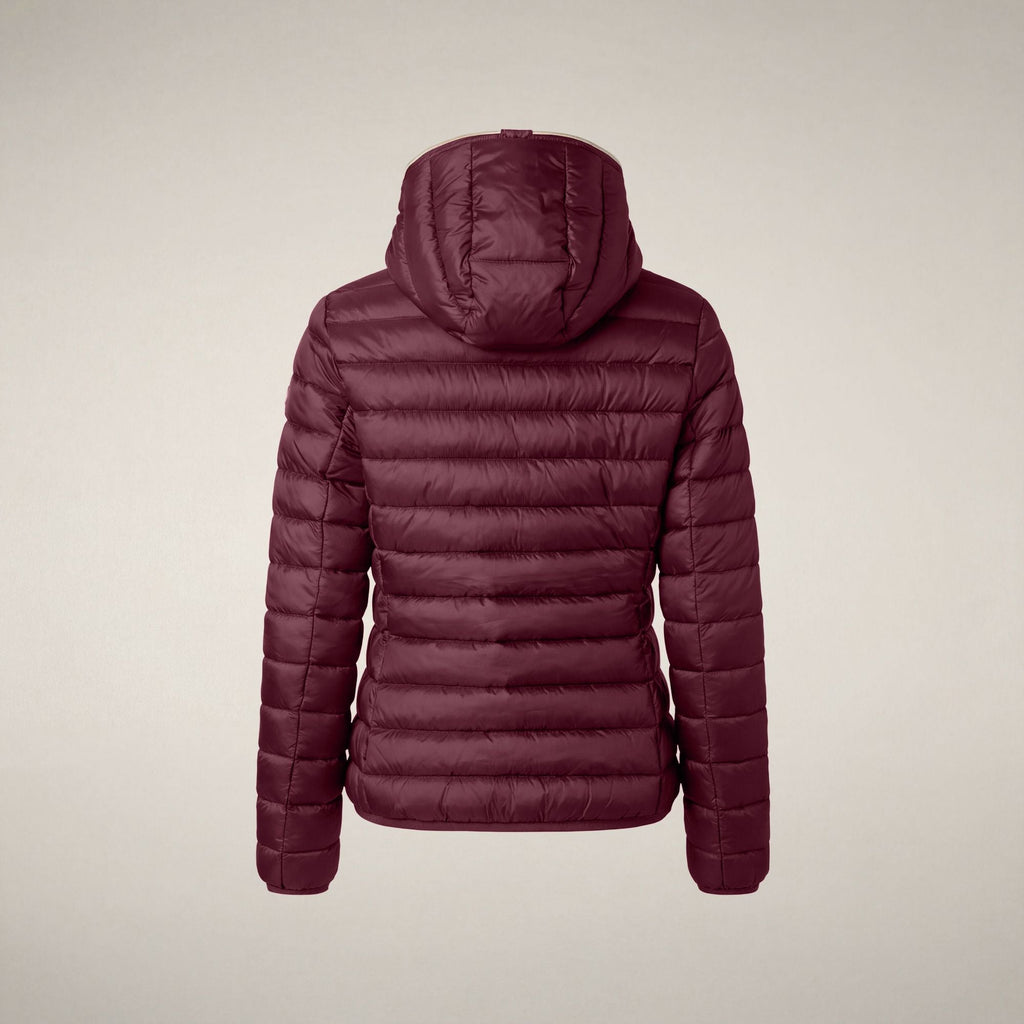 Women's Puffer Jacket Alexis in Wine Red