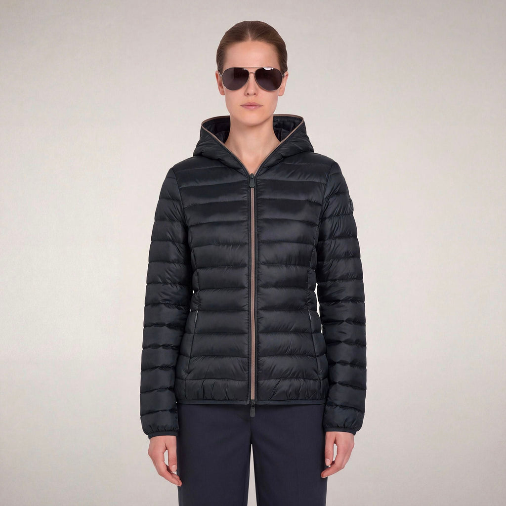 Women's Puffer Jacket Alexis in Blue Black