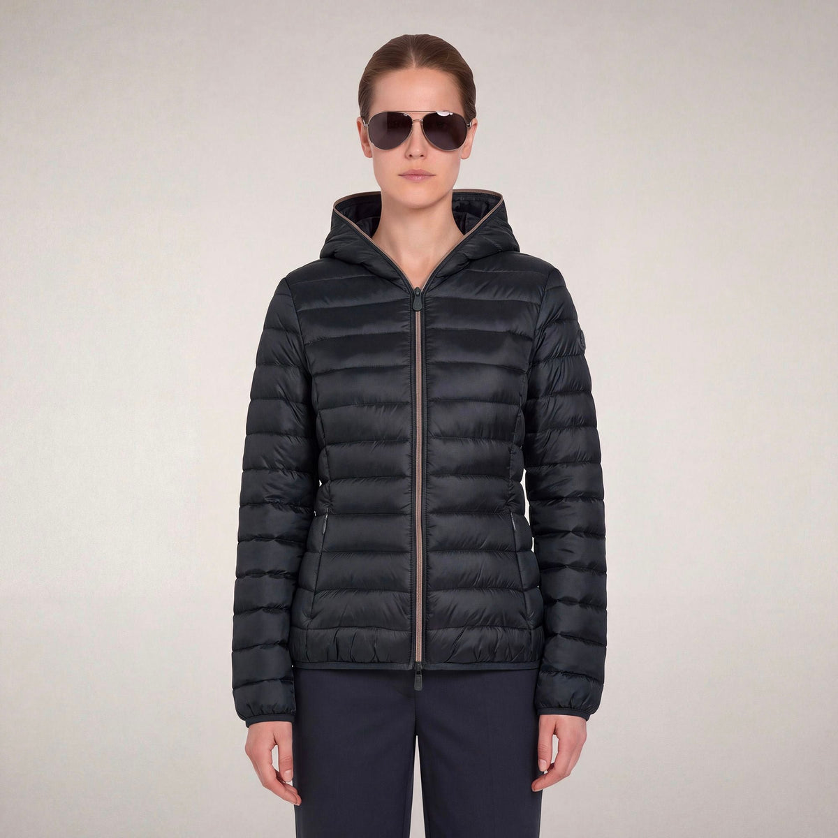 Women's Puffer Jacket Alexis in Blue Black