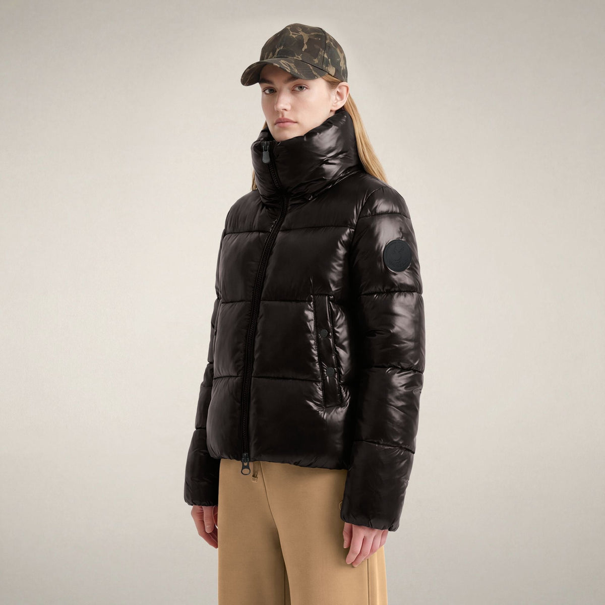 Women's Puffer Jacket Isla in Black