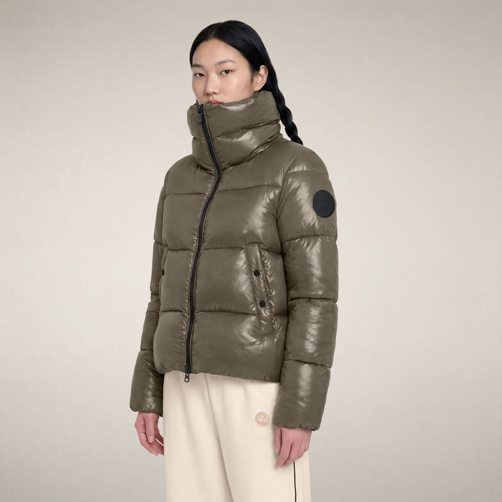 Women's Puffer Jacket Isla in Gunmetal Grey