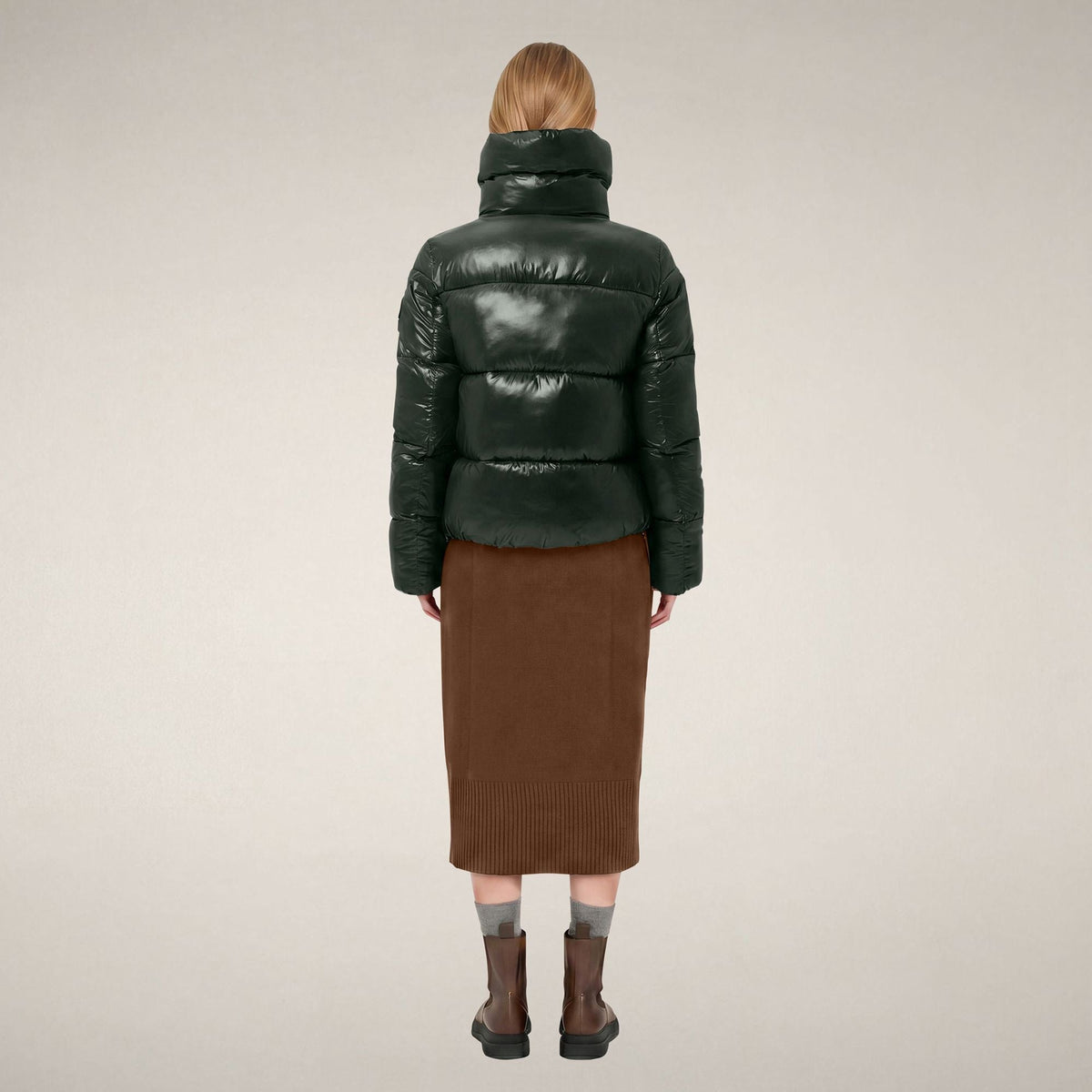 Women's Puffer Jacket Isla in Nori Green