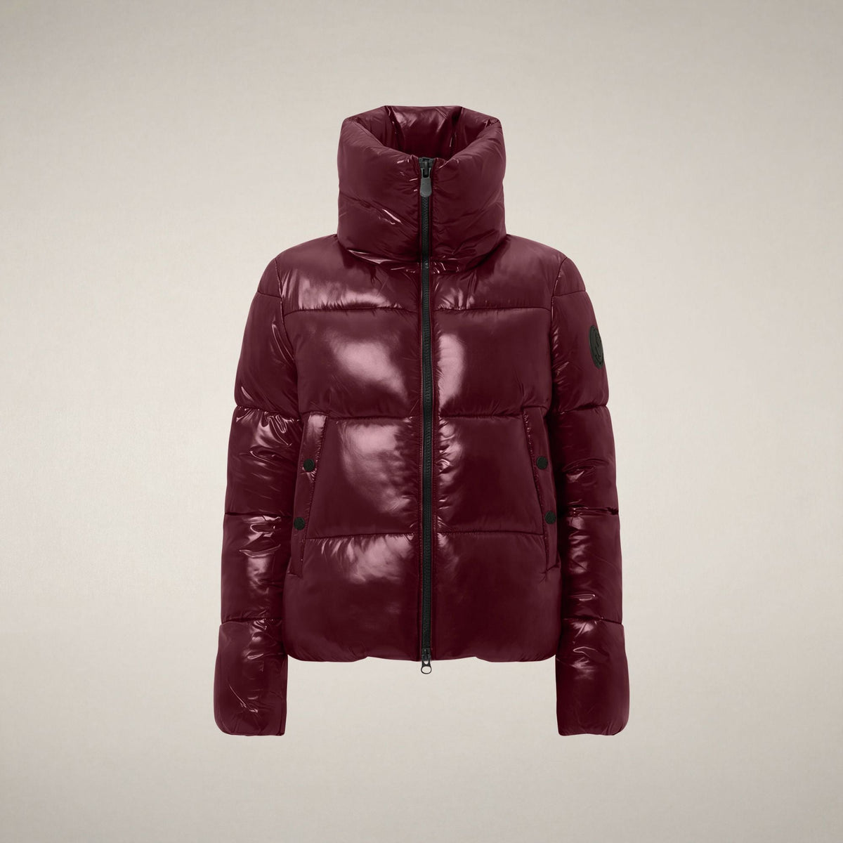 Women's Puffer Jacket Isla in Wine Red