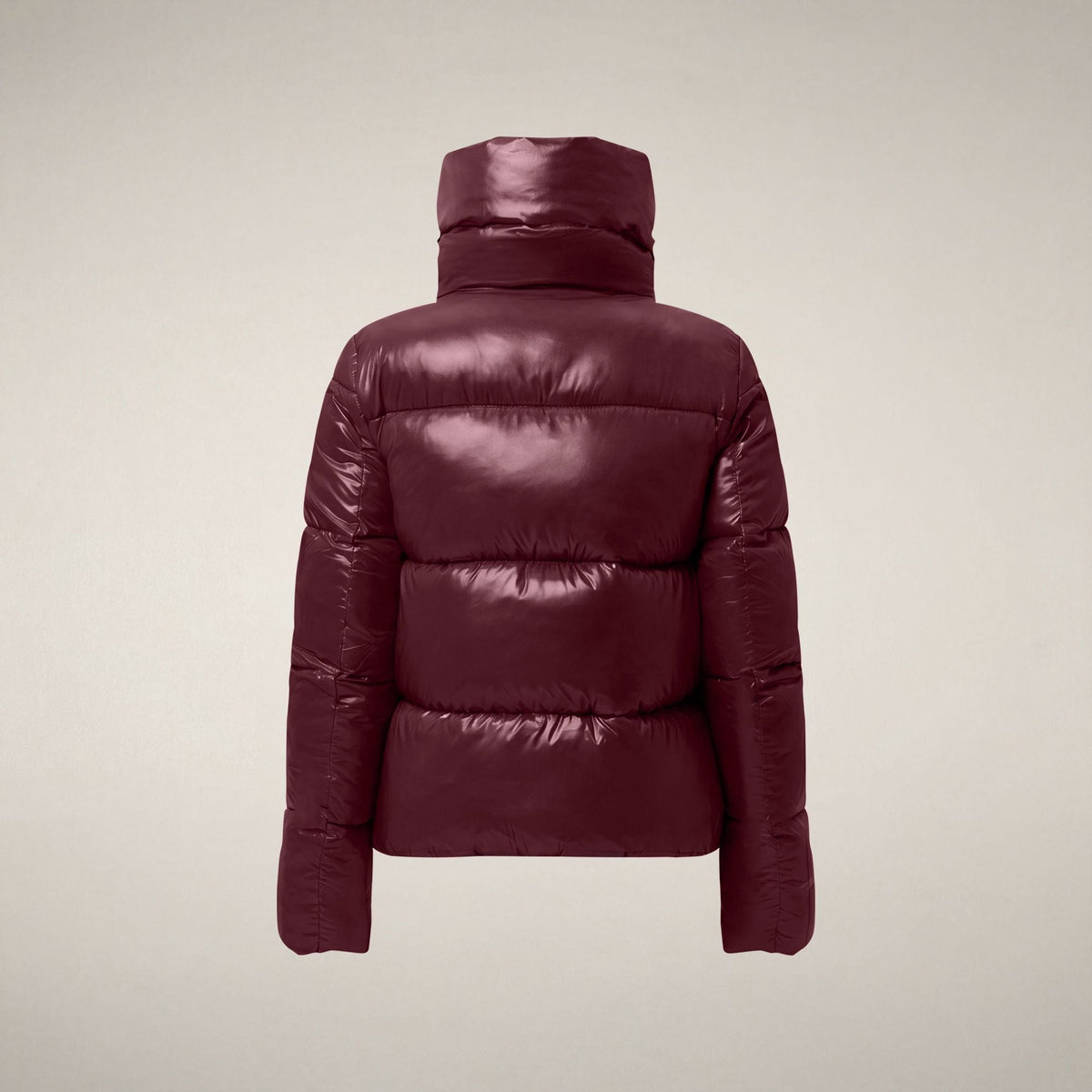Women's Puffer Jacket Isla in Wine Red