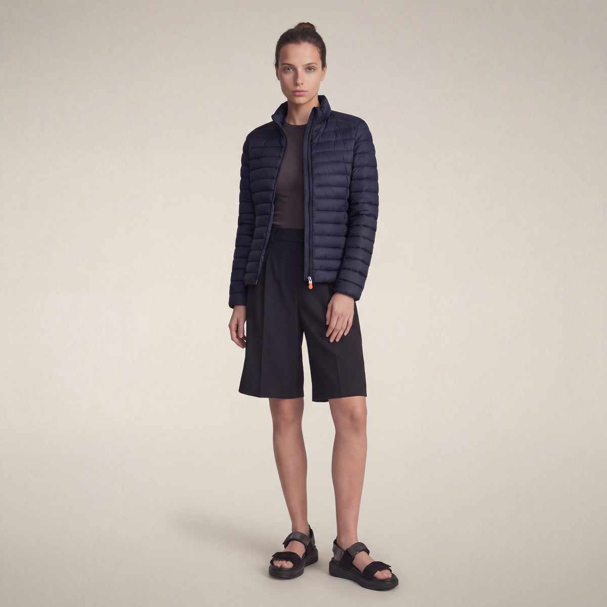 Women's  puffer jacket Carly in navy blue