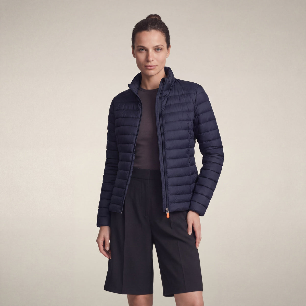 Women's  puffer jacket Carly in navy blue