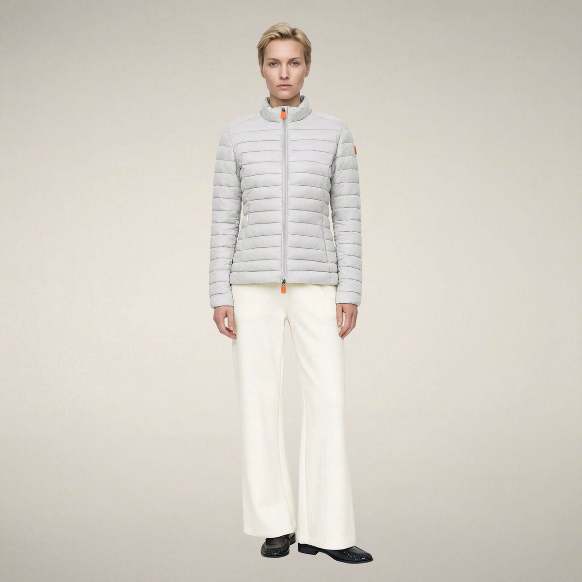 Women's Puffer Jacket Carly in Frozen Grey