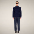 Women's Puffer Jacket Carly in Navy Blue