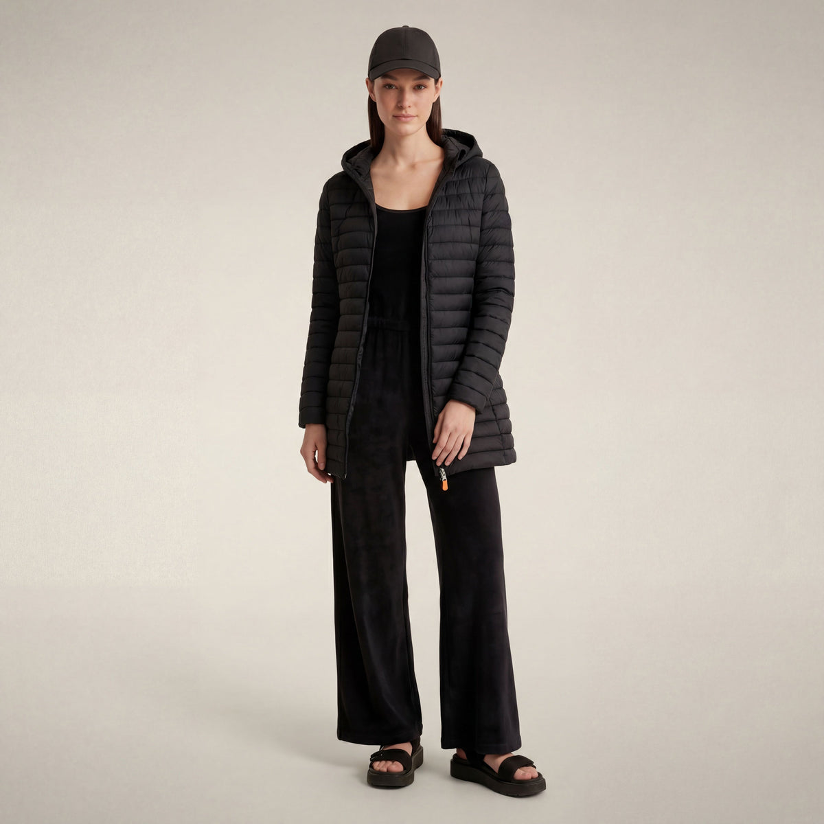 Women's Puffer Coat Bryanna in Black