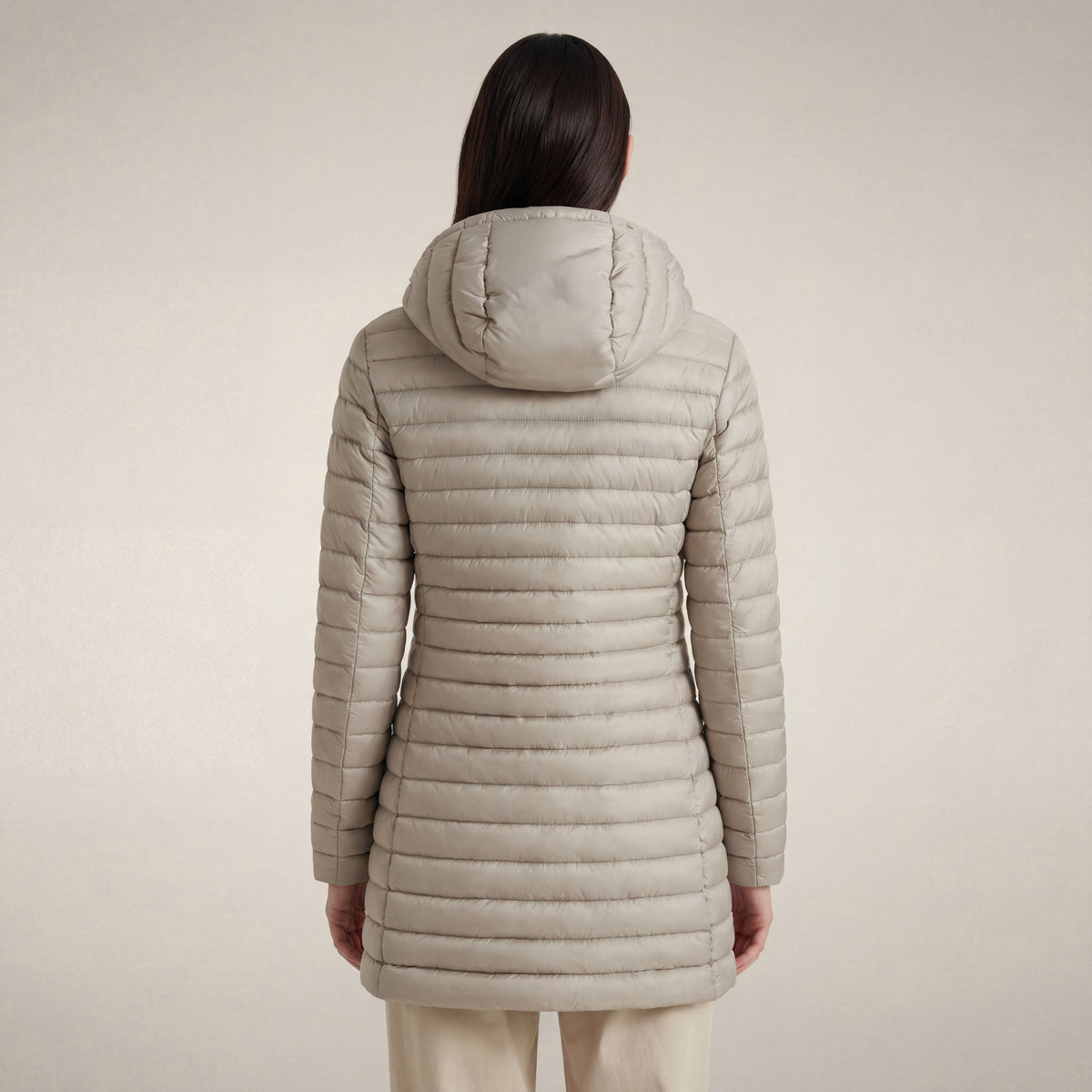 Women's Puffer Coat Bryanna in Rainy Beige