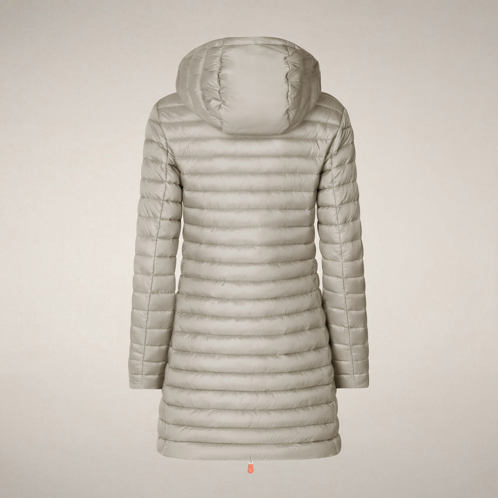 Women's Puffer Coat Bryanna in Rainy Beige