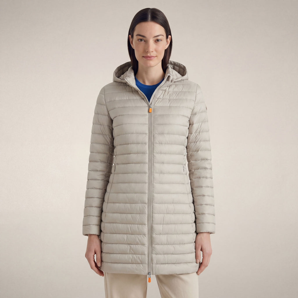 Women's Puffer Coat Bryanna in Rainy Beige