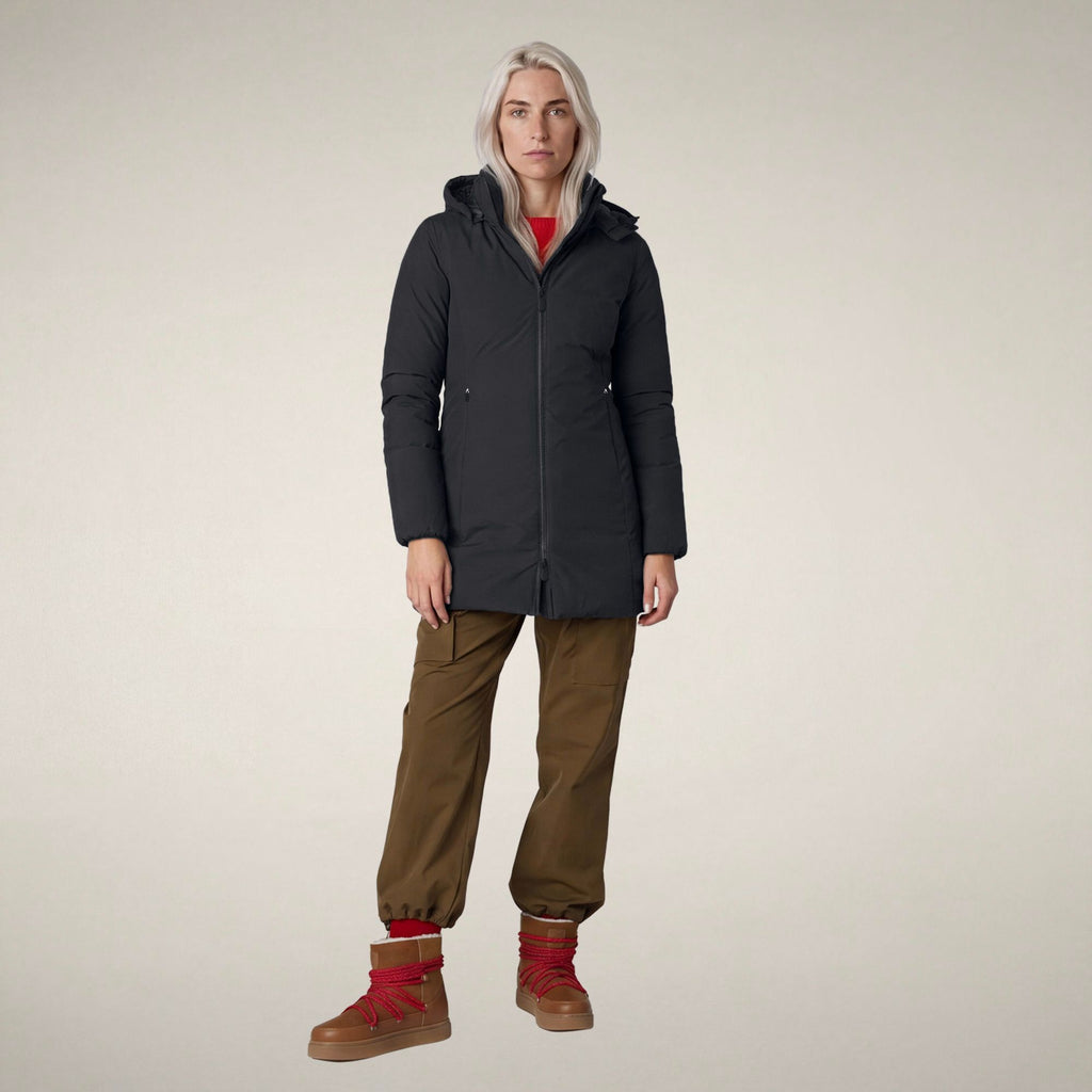 Women's Padded Coat Rachel in Ebony Grey