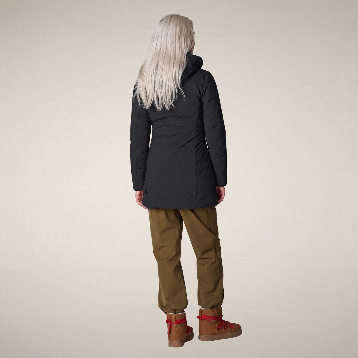 Women's Padded Coat Rachel in Ebony Grey