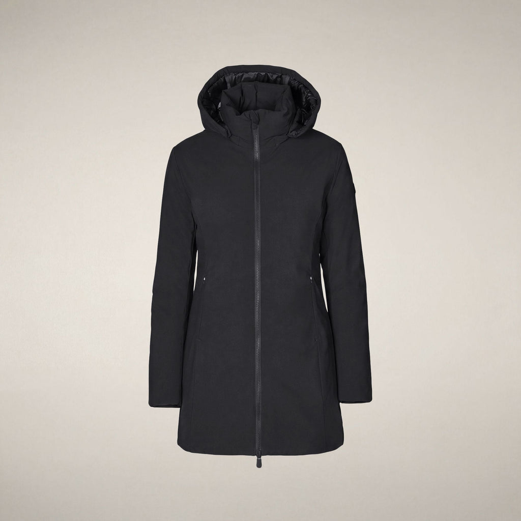 Women's Padded Coat Rachel in Ebony Grey