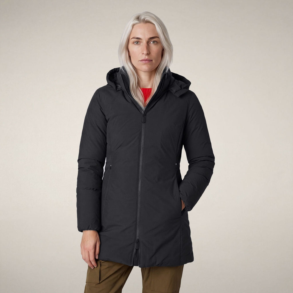 Women's Padded Coat Rachel in Ebony Grey