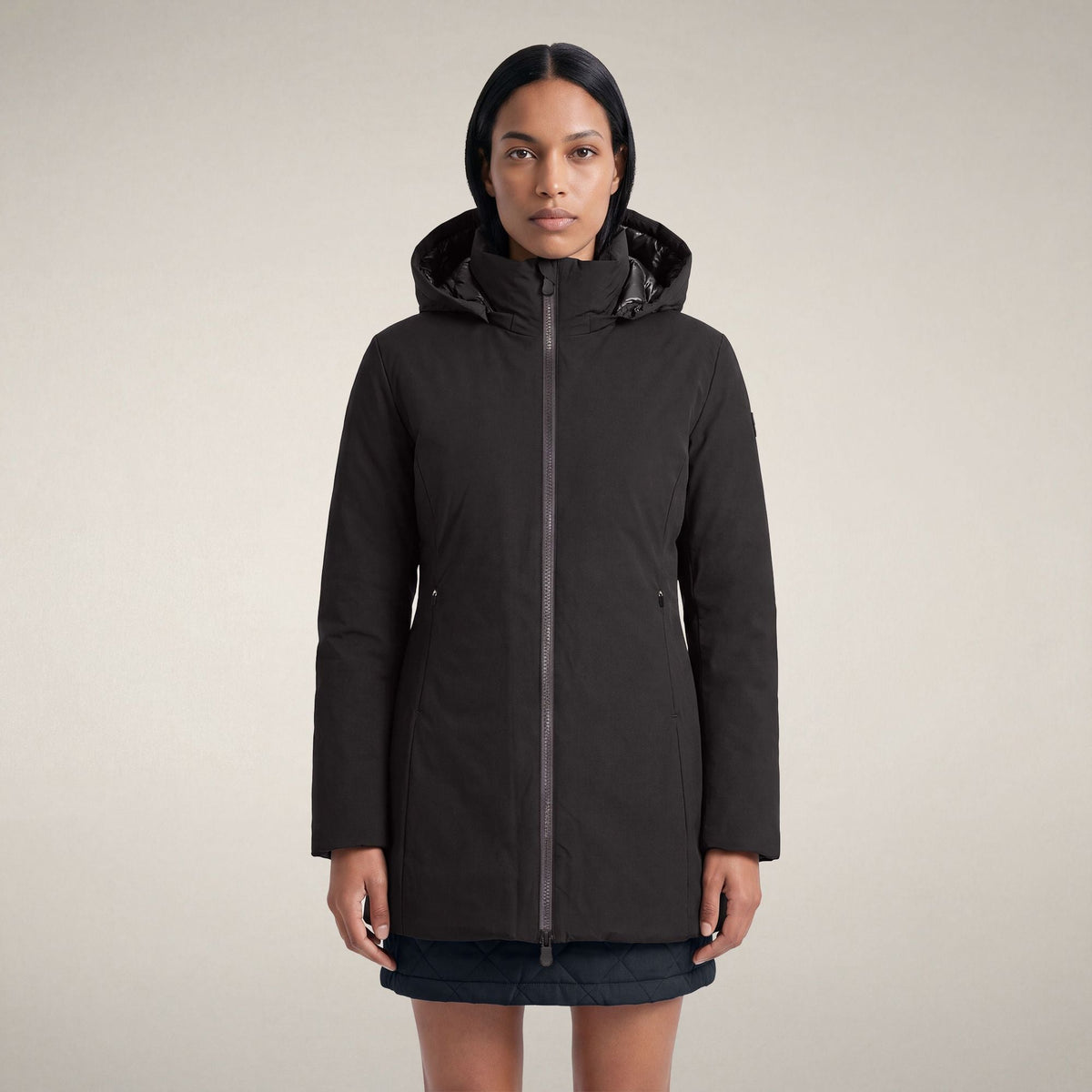Women's Padded Coat Rachel in Brown Black