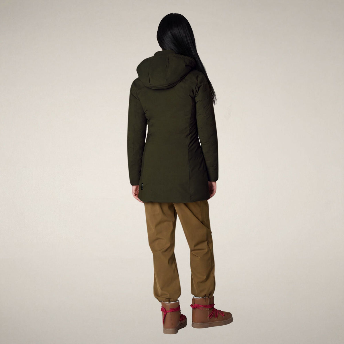 Women's Padded Coat Rachel in Land Green