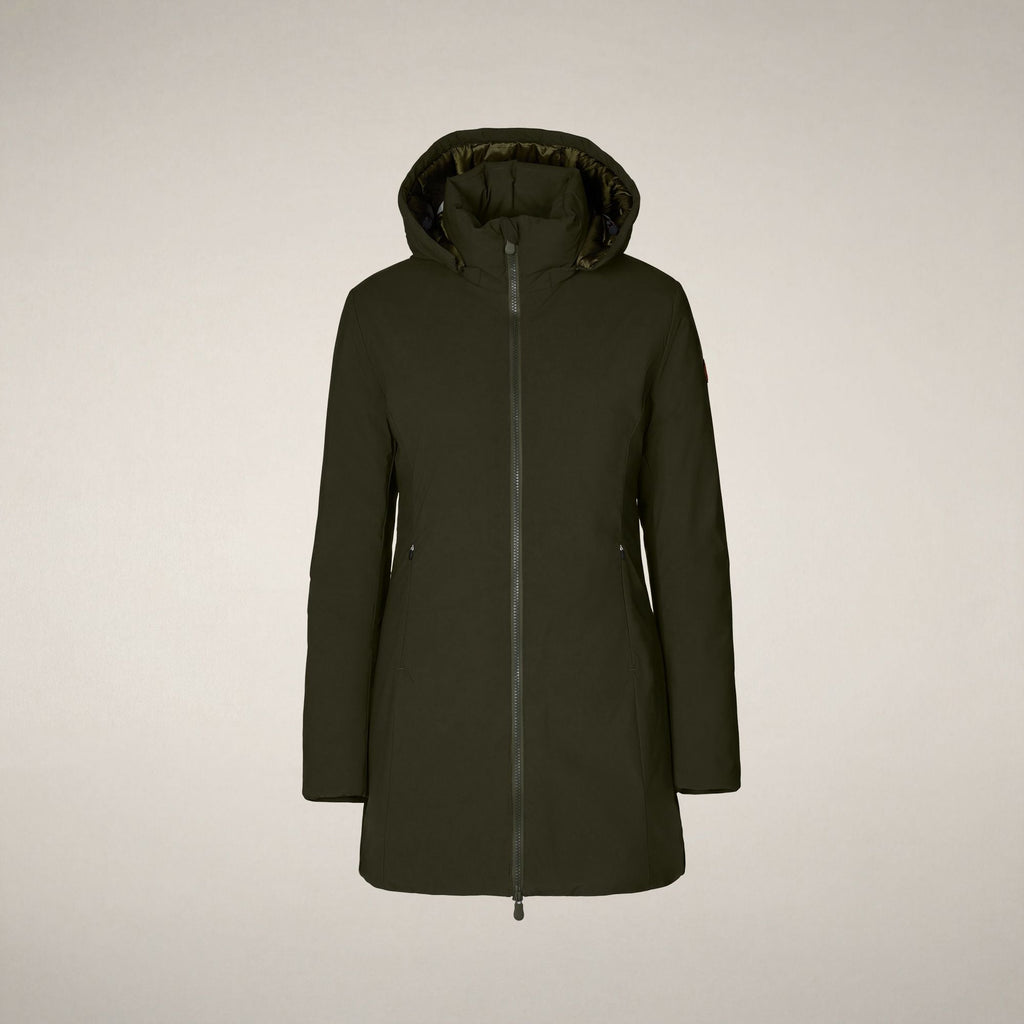 Women's Padded Coat Rachel in Land Green