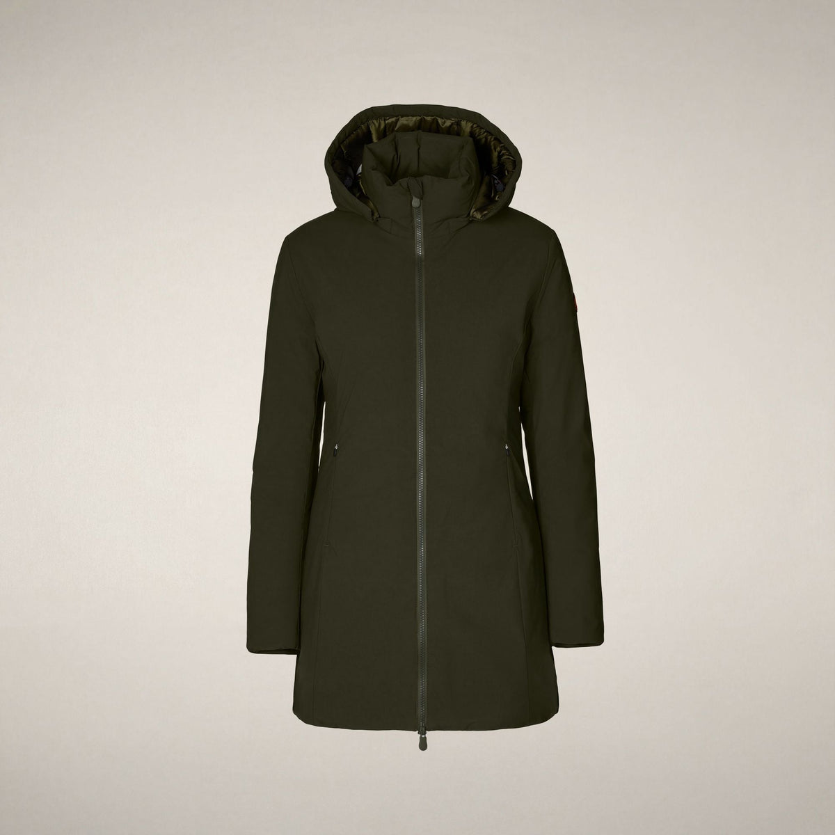 Women's Padded Coat Rachel in Land Green