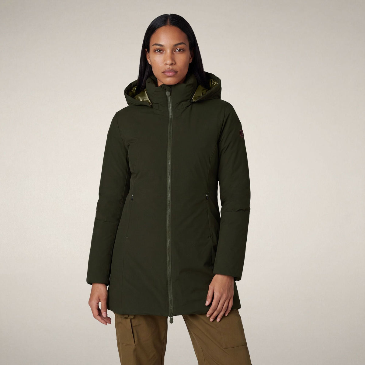 Women's Padded Coat Rachel in Land Green