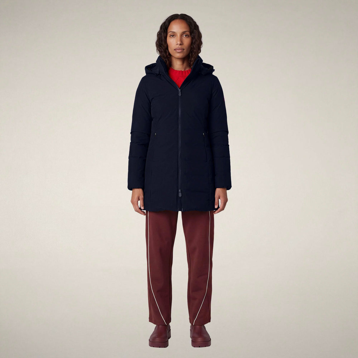 Women's Padded Coat Rachel in Navy Blue