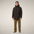 Men's Padded Jacket Sesle in Brown Black